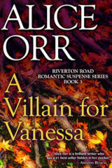 A Villain for Vanessa book over art