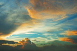 The first monsoon clouds from my terrace